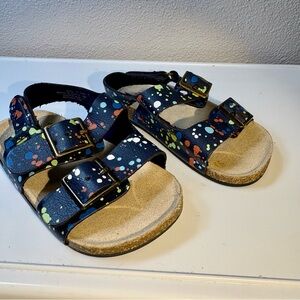 Baby Gap Sandals with Multicolor Splatter Design size 12-18 months